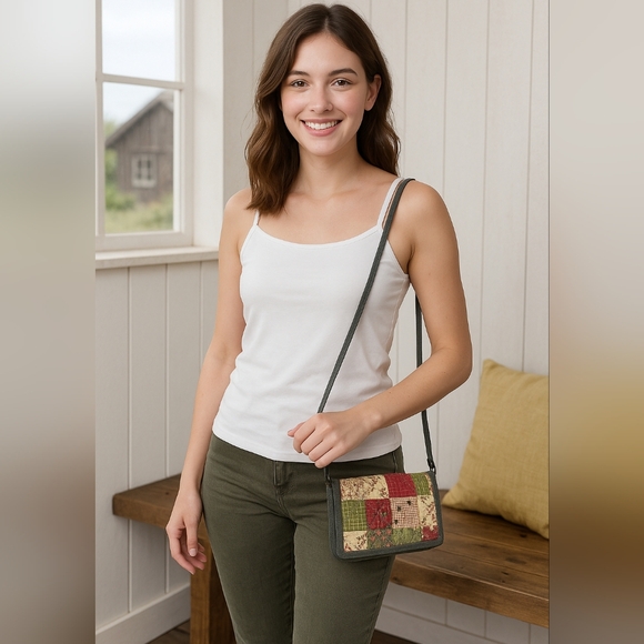 Patchwork Crossbody Bag - Picture 1 of 8